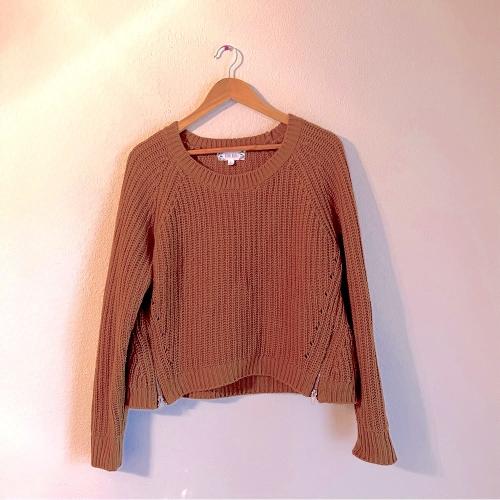 Knit Cropped Sweater | Large